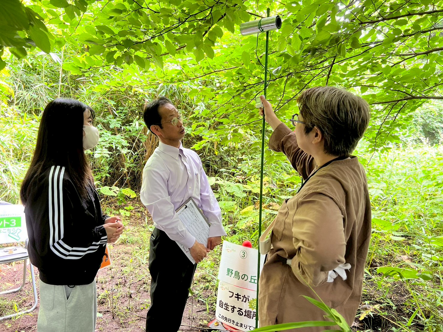 温度測定の様子